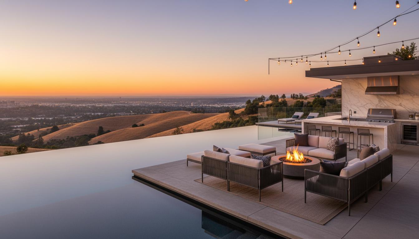 Outdoor entertaining space